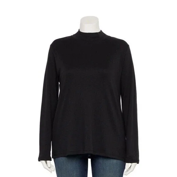 Shirt Croft And Barrow Womens Mock Turtleneck Tunic Sweater Kohls